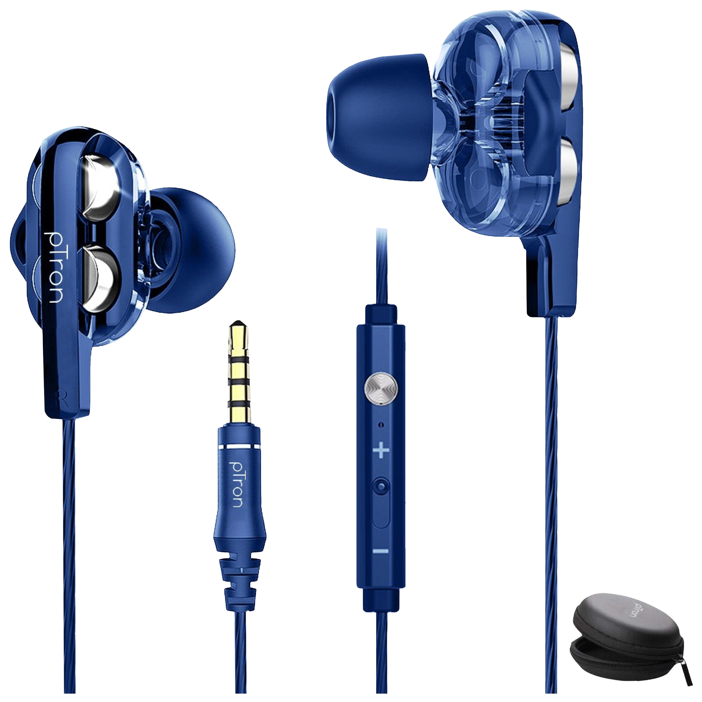 Ptron headphones with mic hot sale